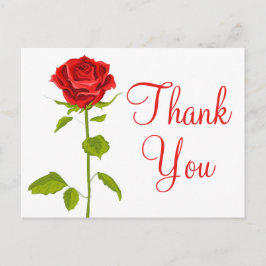 Bloemen Dank u Rode Rose Bloemen Bruiloft Romantis Briefkaart