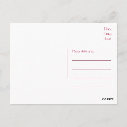 Bloemen Dank u rode rozenbloem Briefkaart (Achterkant)