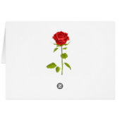 Bloemen dank u rode rozenbloem Rozen bruiloft (Achterkant Horizontaal)