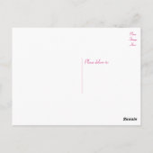 Bloemen Dank u roze en gele tulpen bloem Briefkaart (Achterkant)