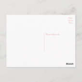 Bloemen Dank u Roze Kersenbloesem Bloem Feest Briefkaart (Achterkant)