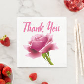 Bloemen Dank u Roze Roze Bloem Servet (Insitu)