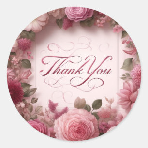 Bloemen Dank u sticker