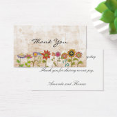 Bloemen dank u visitekaartjes (Bureau)