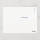 Bloemen Dank u Zonnebloem Geel Bloem Blauwe Hemel Briefkaart (Achterkant)