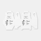 Bloemen Dank u Zonnebloemen Trouwfeest Bedankdoosjes (Uitgevouwen)