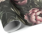  Bloemen Dark Floral Barok Fine Art Cadeaupapier (Rol Hoek)