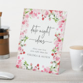 Bloemen Datum Nachtbord Reclamebord Met Voetstuk (Insitu)