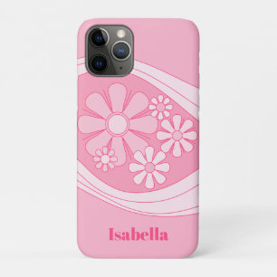 Bloemen Daydream Retro 60s roze pastel gepersonali Case-Mate iPhone Case