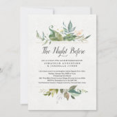 Bloemen de avond voor het repetitiediner kaart (Voorkant)