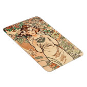 Bloemen - de Roos van Alphonse Mucha Magneet (Rechterzijde)
