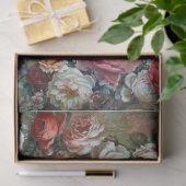 Bloemen Decopauge papier voor breadboards. (Geschenk)