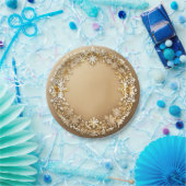 Bloemen decor voor uw feest. papieren bordje (Feest)