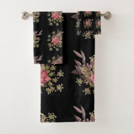 bloemen decoratie bad handdoek