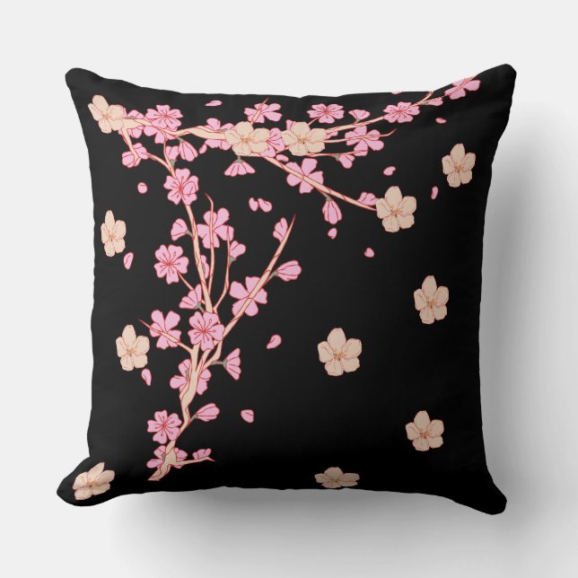 bloemen decoratie kussen (Voorkant)