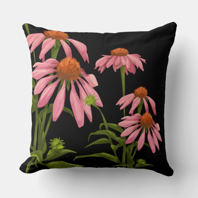 bloemen decoratie kussen (Voorkant)