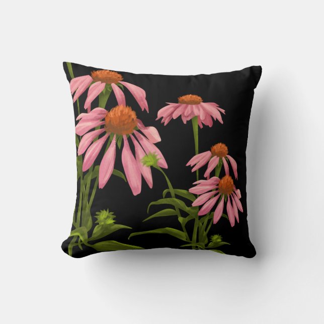 bloemen decoratie werpt kussen (Voorkant)