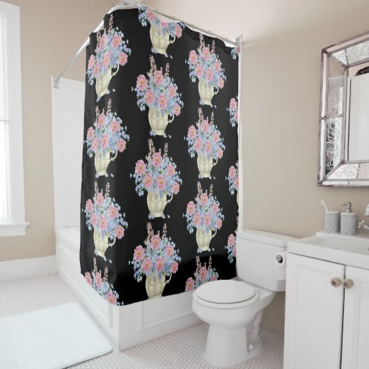 bloemen decoratie werpt kussen douchegordijn (In situ)