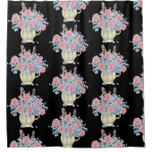 bloemen decoratie werpt kussen douchegordijn (Voorkant)