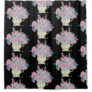 bloemen decoratie werpt kussen douchegordijn