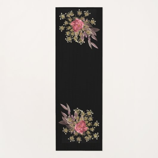 bloemen decoratie yogamat (Voorkant)