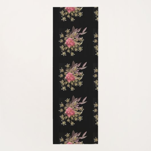 bloemen decoratie yogamat (Achterkant)