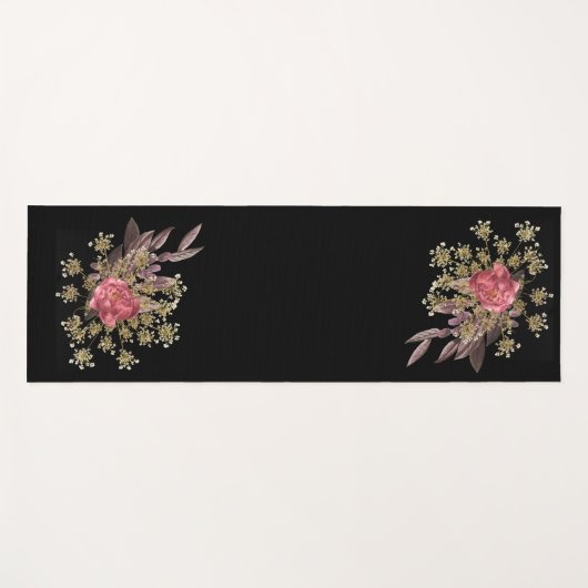 bloemen decoratie yogamat (Voorkant (horizontaal))