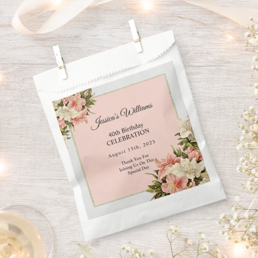 Bloemen decoraties Vrouwelijke verjaardag Bedankzakje (Geknipt)