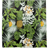 bloemen decoratieve eye-catching douchegordijn (Voorkant)