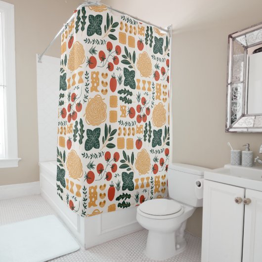  bloemen decoratieve eye-catching douchegordijn (In situ)