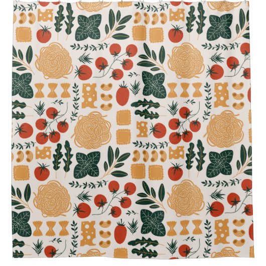  bloemen decoratieve eye-catching douchegordijn (Voorkant)