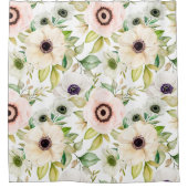  bloemen decoratieve eye-catching douchegordijn (Voorkant)