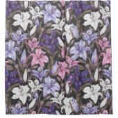  bloemen decoratieve eye-catching douchegordijn (Voorkant)