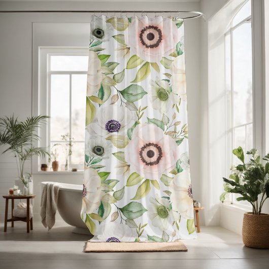  bloemen decoratieve eye-catching douchegordijn