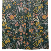  bloemen decoratieve eye-catching douchegordijn (Voorkant)