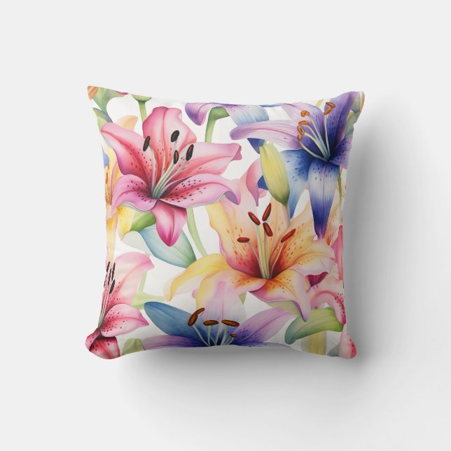  bloemen decoratieve eye-catching kussen (Voorkant)