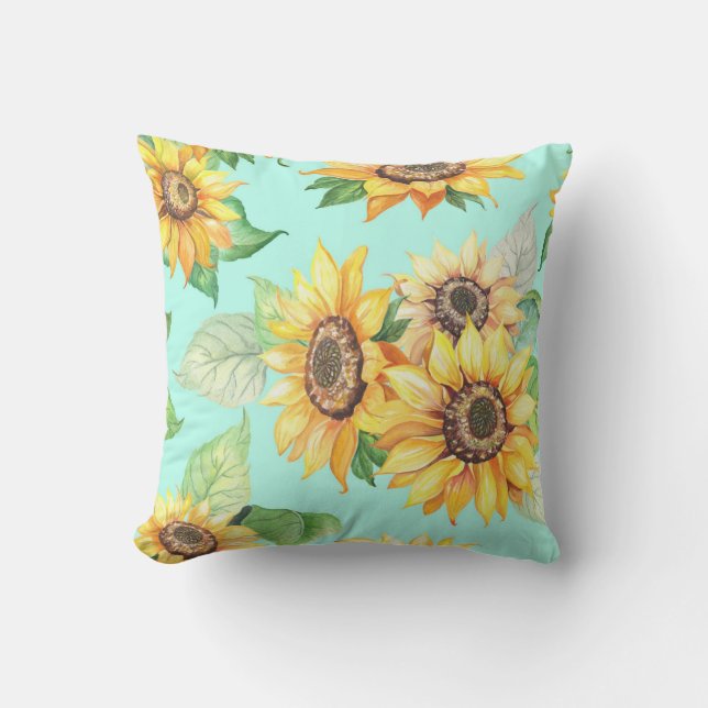  bloemen decoratieve eye-catching kussen (Voorkant)