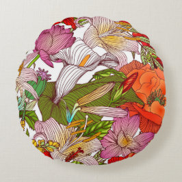  bloemen decoratieve eye-catching rond kussen