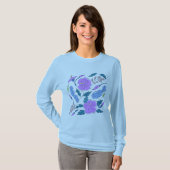 Bloemen decoratieve lijn art Shirt (Voorkant volledig)
