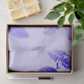  Bloemen Decoupage Bloemen Paarse Blauwe Rozen Tissuepapier (Geschenk)