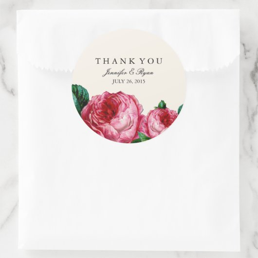  BLOEMEN DECOUPAGE DANK U STICKERS (Tas)