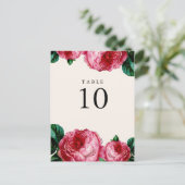  BLOEMEN DECOUPAGE TABEL NUMMER POST KAARTEN (Staand voorkant)