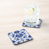 Bloemen Delfts Blauw Bier Onderzetter (Rechterzijde)