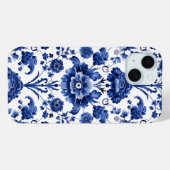 Bloemen Delfts Blauw Case-Mate iPhone Case (Achterkant (horizontaal))