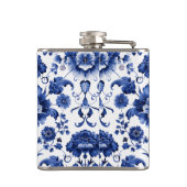 Bloemen Delfts Blauw Heupfles (Achterkant)