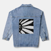 bloemen denim jacket (Achterkant)