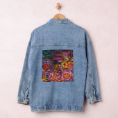 Bloemen denim jeans jas jacket (Hangar)