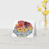 Bloemen denk aan jou kaart (Gele Bloem)