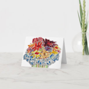 Bloemen denk aan jou kaart