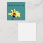 Bloemen Denken aan je kaart Notitiekaartje (Voorkant / Achterkant)